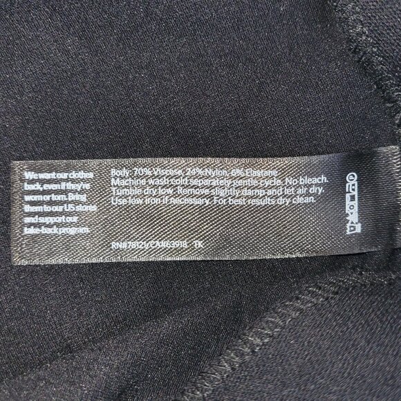NWT Eileen Fisher Washable Stretch Crepe Straight Leg Crop Pant Black Size S - Picture 11 of 12